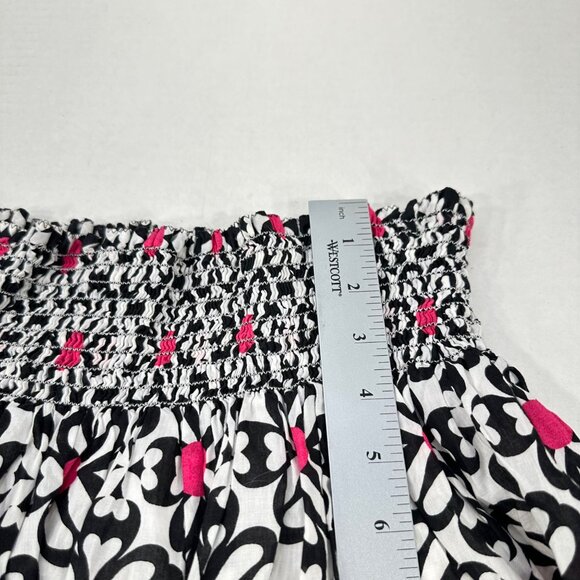 Max Edition Women's Size 2X Skirt Floral White Black Pink Lined Preowned - Picture 8 of 10